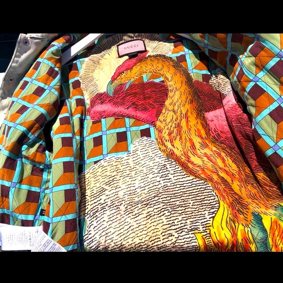 Gucci Trouble Andrew Gucci Ghost Runway Collaboration Logo Denim Mink Fur Jacket - Picture 9 of 17